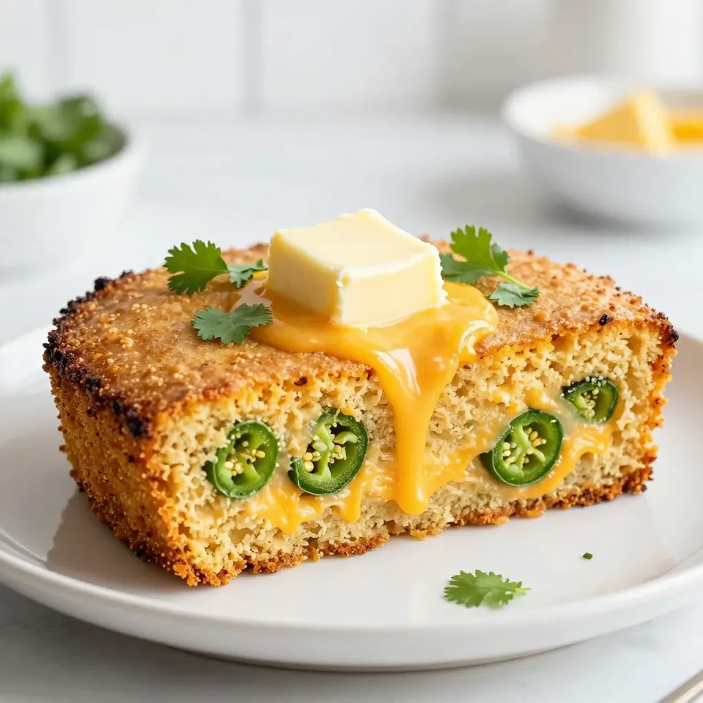 Jalapeño Cheddar Cornbread Scrumptious and Simple Recipe