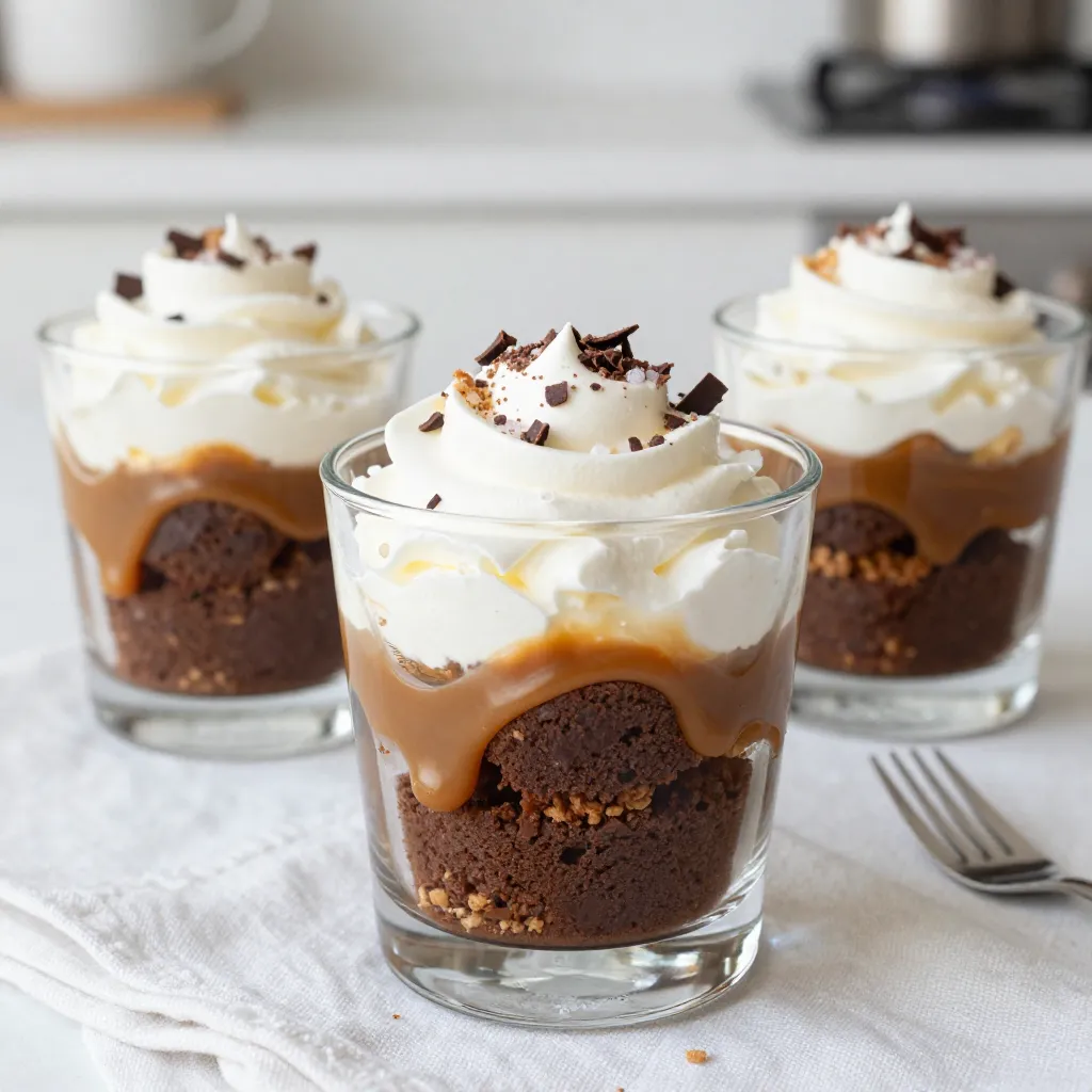 Salted Caramel Brownie Trifle Decadent Dessert Delight