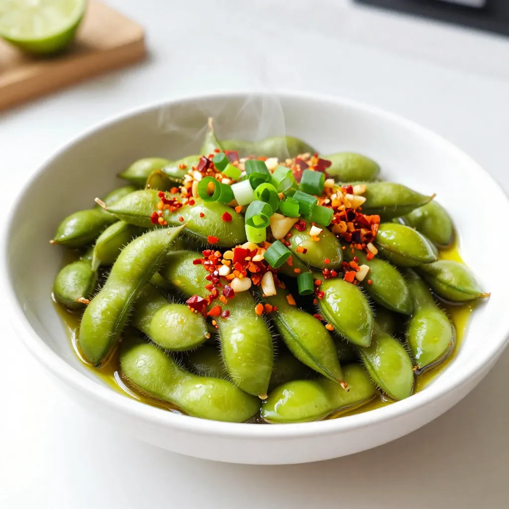 Chili Garlic Edamame Tasty and Simple Snack Idea