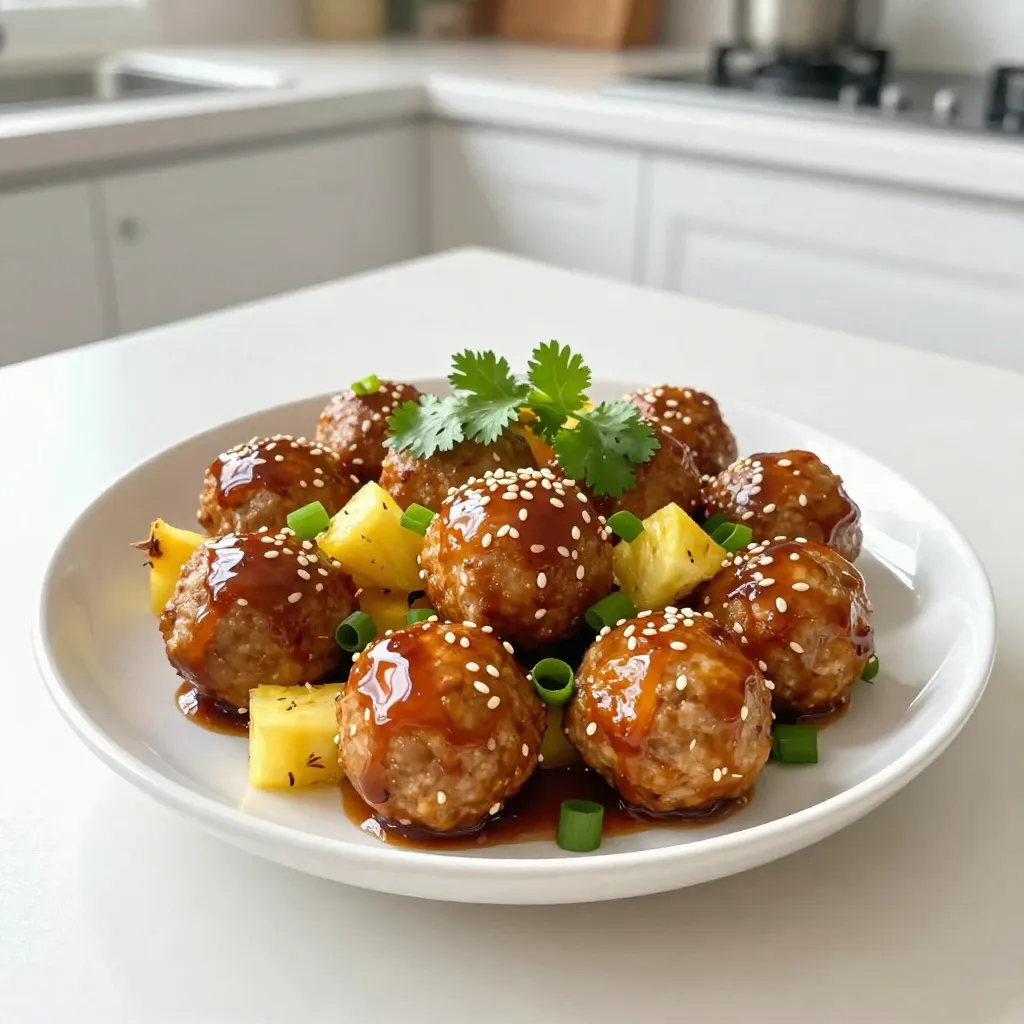 Pineapple Teriyaki Meatballs Flavorful and Simple Dish