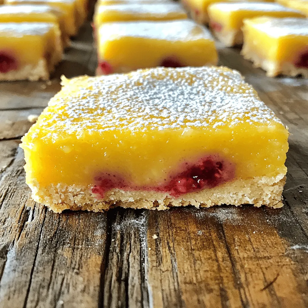 Raspberry Lemonade Bars Refreshing Summer Treat