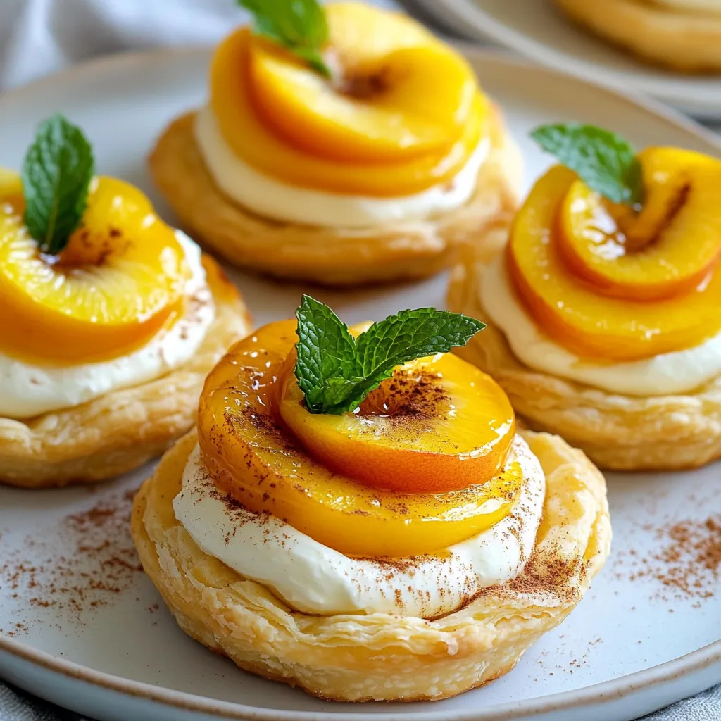 Peach Cream Cheese Tarts Delightful and Easy Dessert