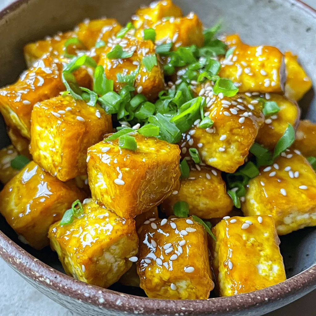 Air Fryer Honey Garlic Tofu Nuggets Flavorful Delight