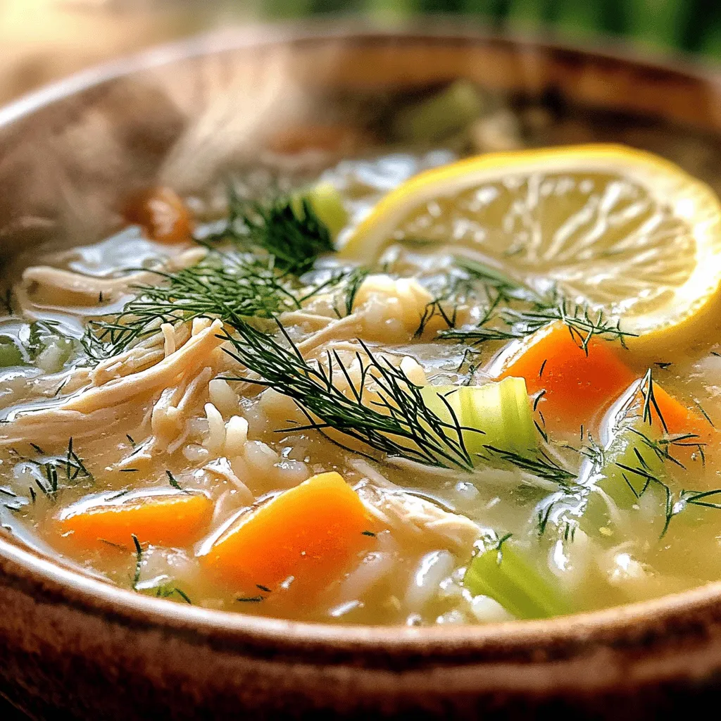 Avgolemono Greek Lemon Chicken Soup Comfort Food Delight