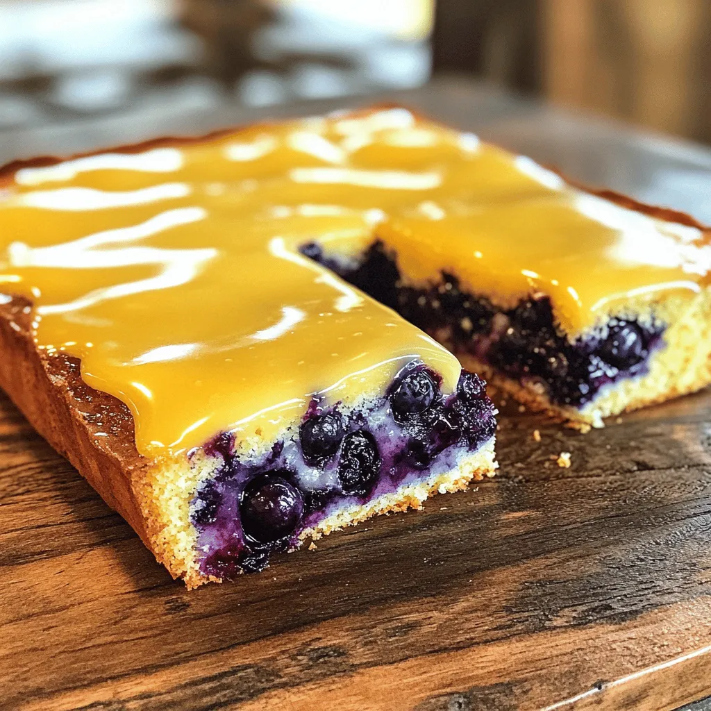 Lemon Blueberry Sheet Cake Simple and Delicious Recipe