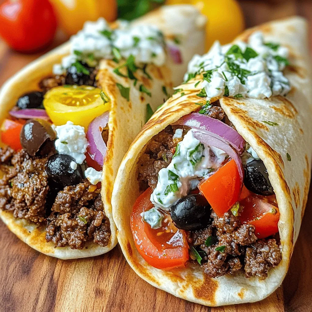 Savory Ground Beef Gyros: A Flavorful Journey of Mediterranean Delight