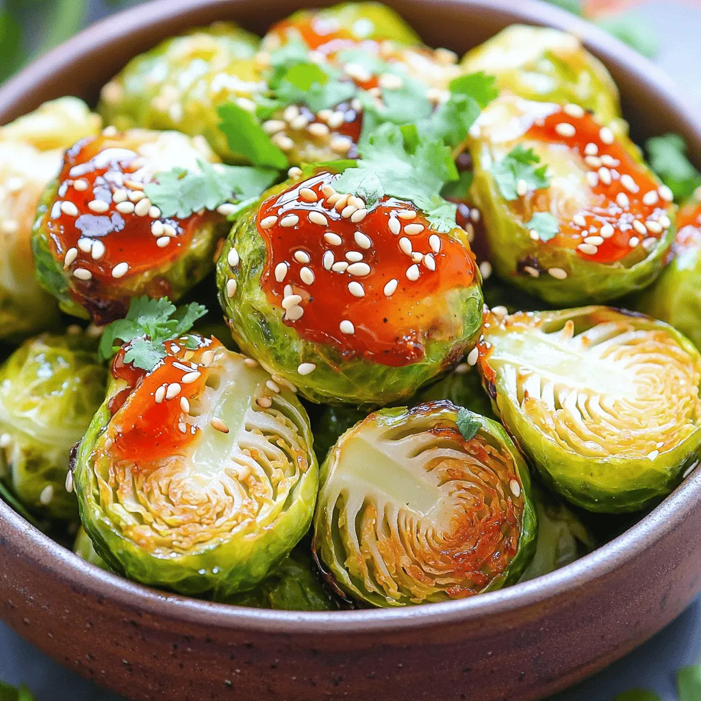 Sweet Sriracha Brussels Sprouts Recipe