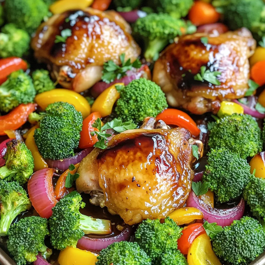 Sheet-Pan Balsamic Glazed Chicken and Veggies Delight