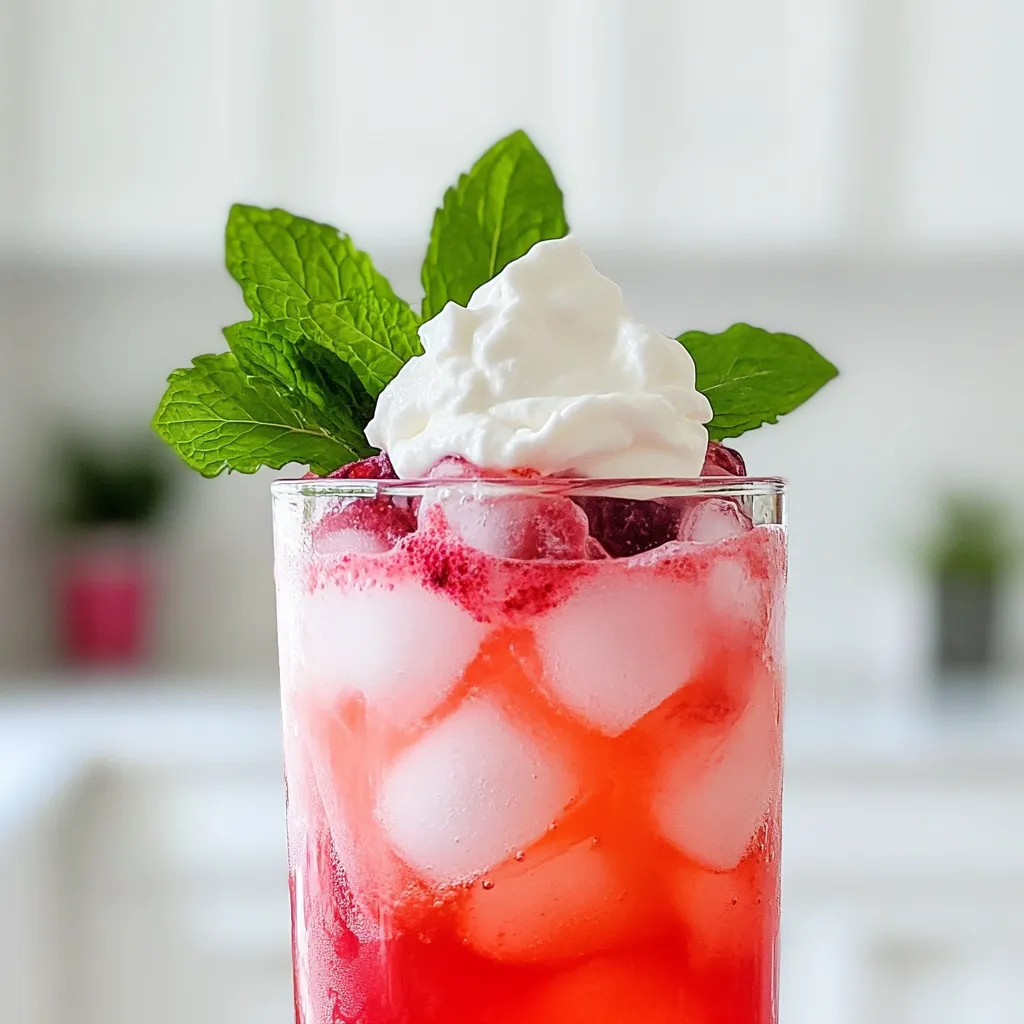 Raspberry Dream Dirty Soda Refreshing Summer Treat