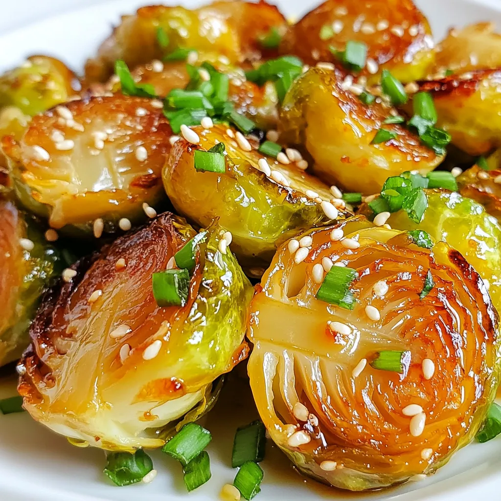 Honey Sriracha Brussels Sprouts Savory Flavor Bomb