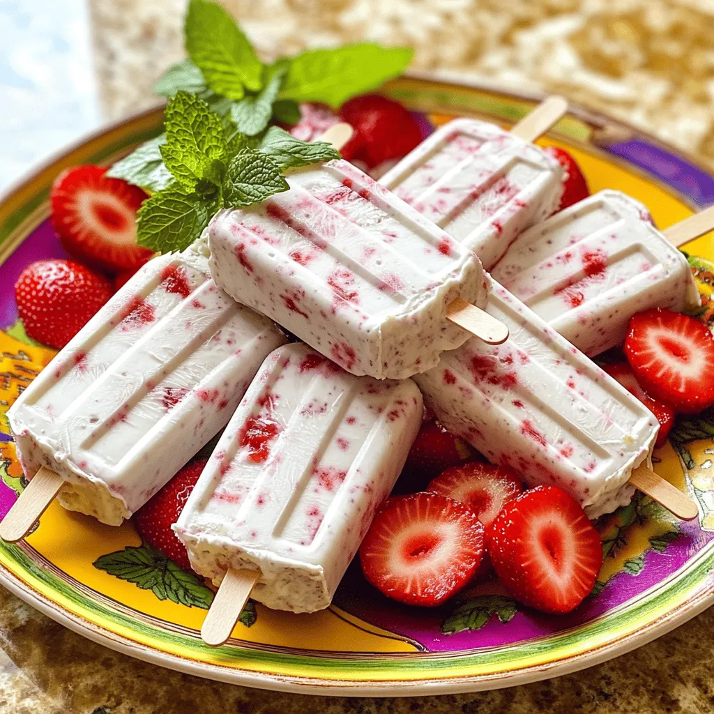 Strawberry Popsicles Simple and Refreshing Treat