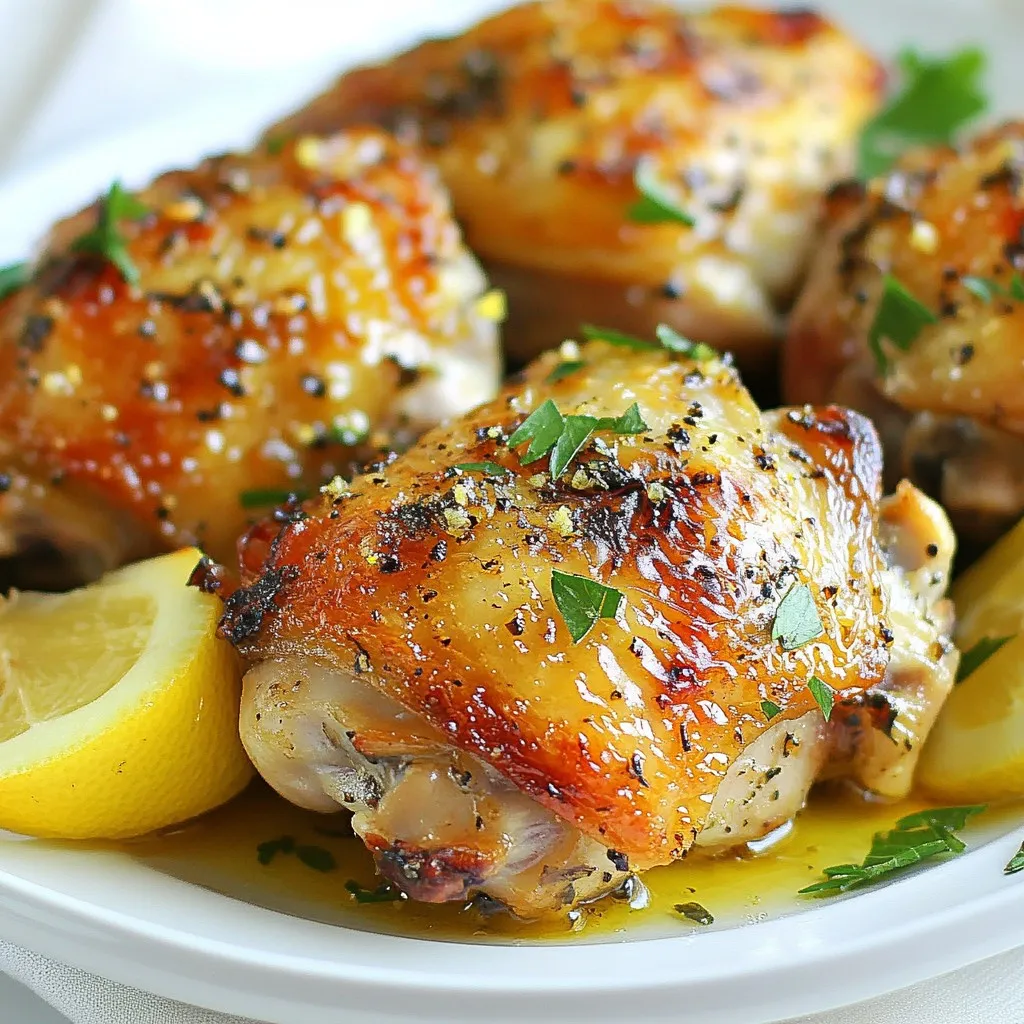 Lemon Herb Roasted Chicken Thighs Simple and Tasty
