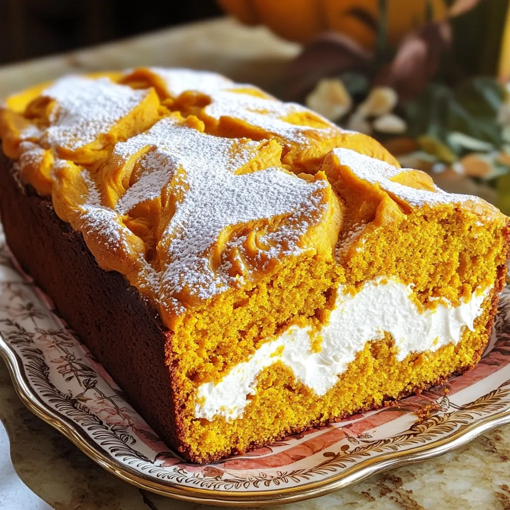 Bakery-Style Pumpkin Cream Cheese Loaf Irresistible Treat