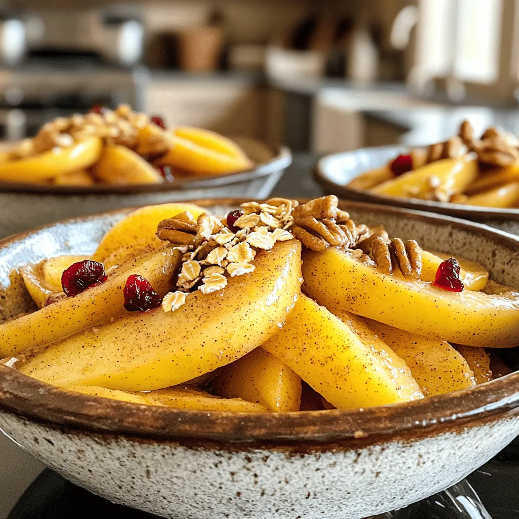 Cinnamon Apples with Oats Comforting Slow Cooker Treat