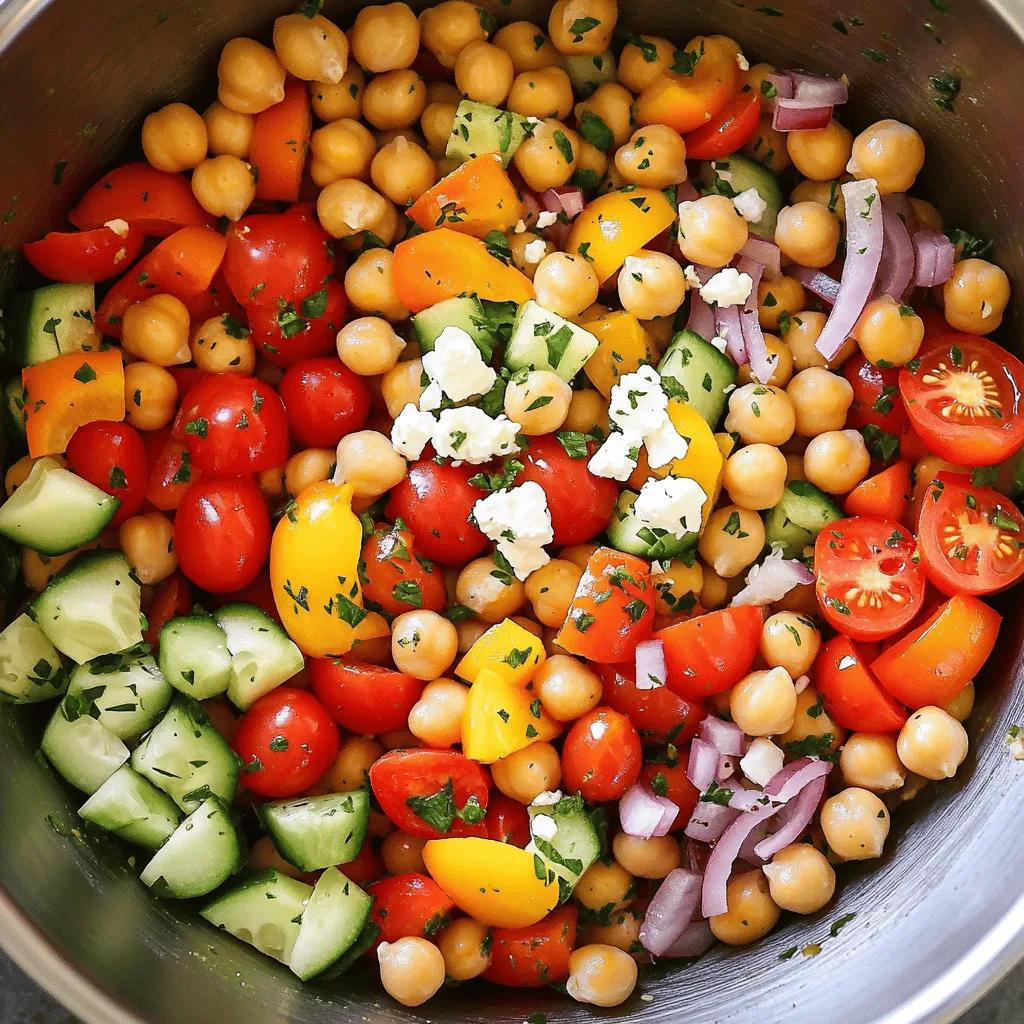 Mediterranean Chickpea Salad Fresh and Flavorful Dish