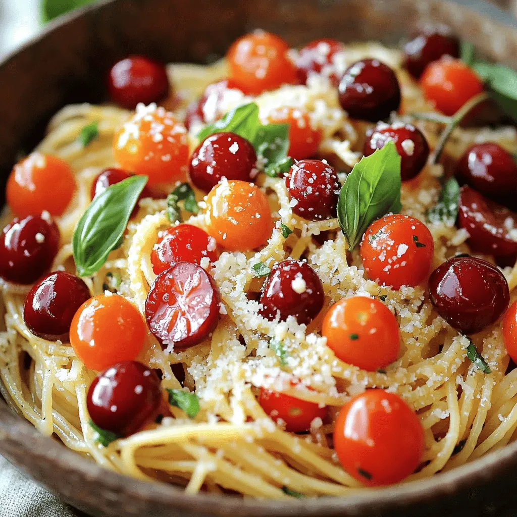 Summer Cherry Spaghetti Delightful and Fresh Dish