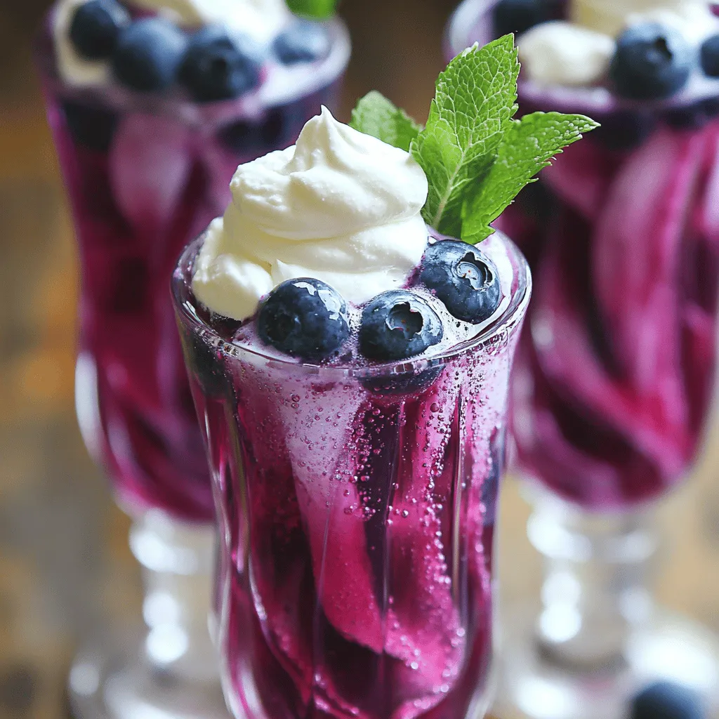 Sugar Free Blueberry Italian Cream Soda Refreshing Treat