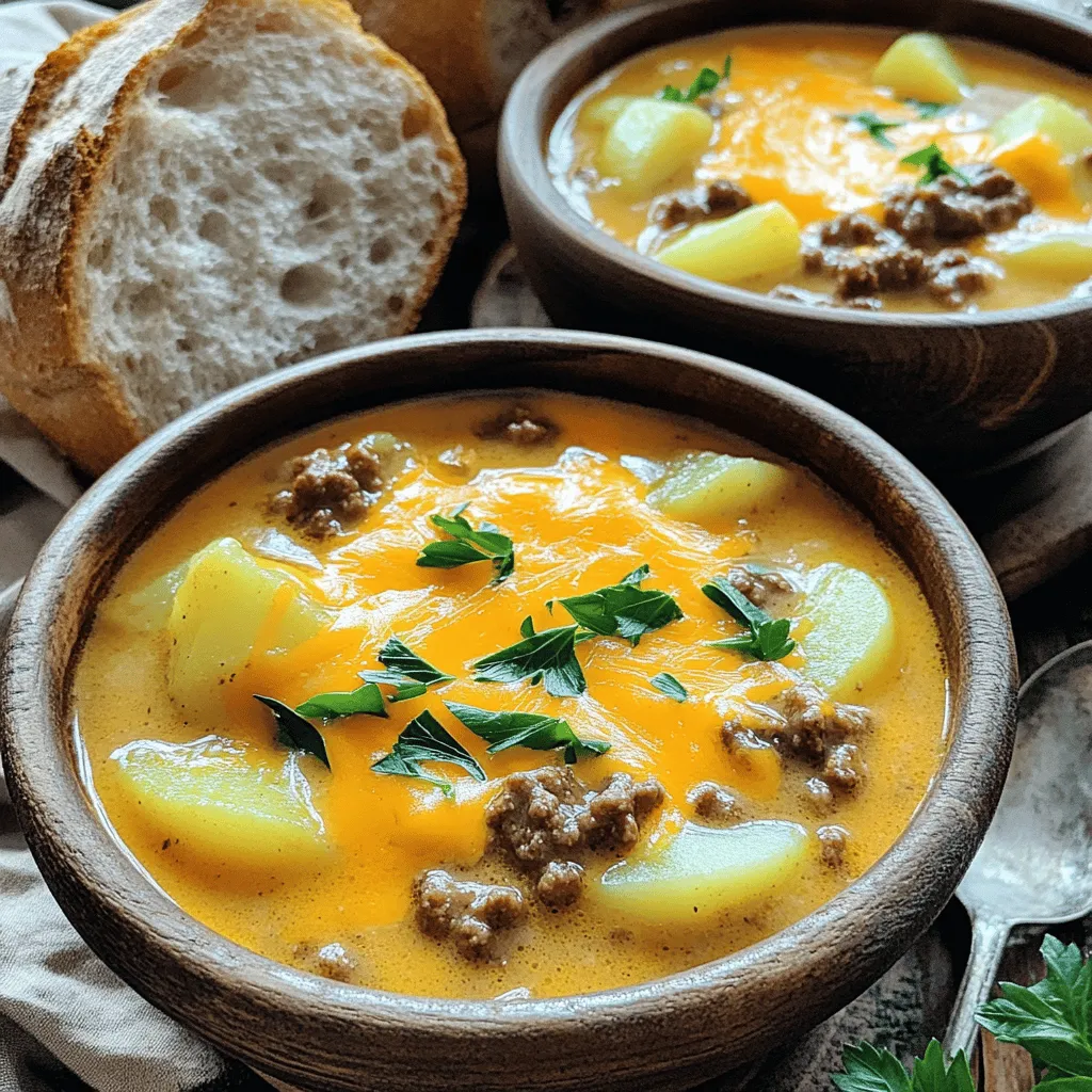 Cheesy Beef and Potato Soup: A Hearty Comfort Food Recipe