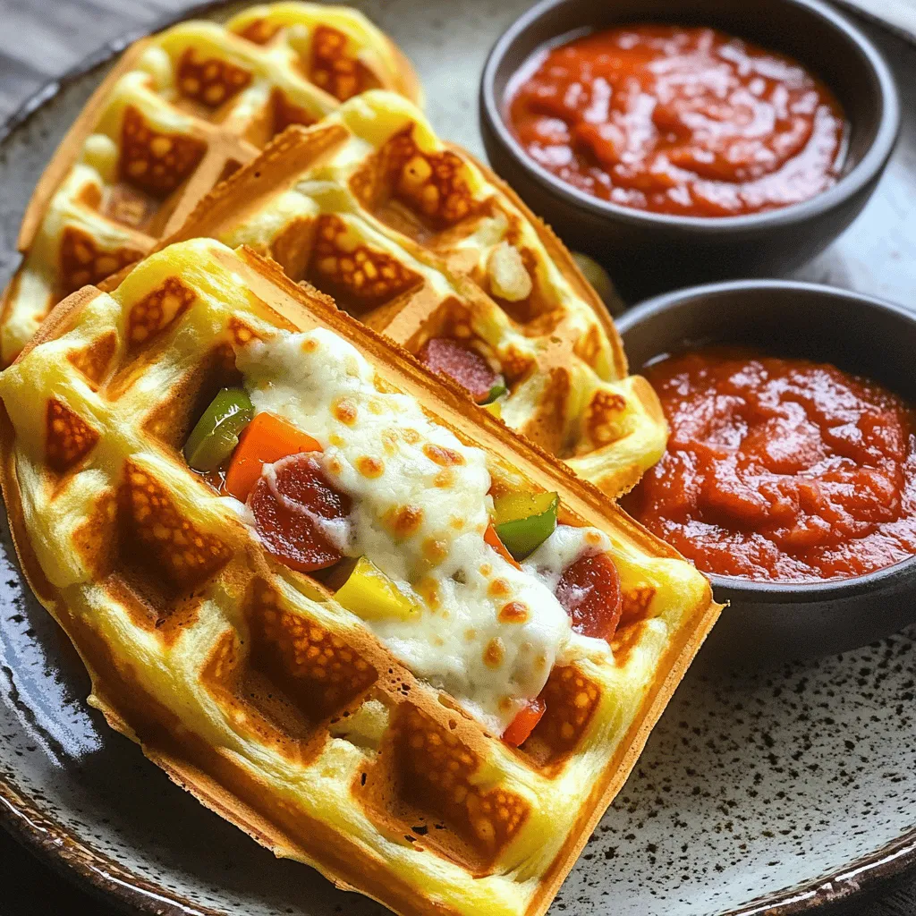 Pizza Stuffed Waffle Snacks Irresistible and Easy Recipe