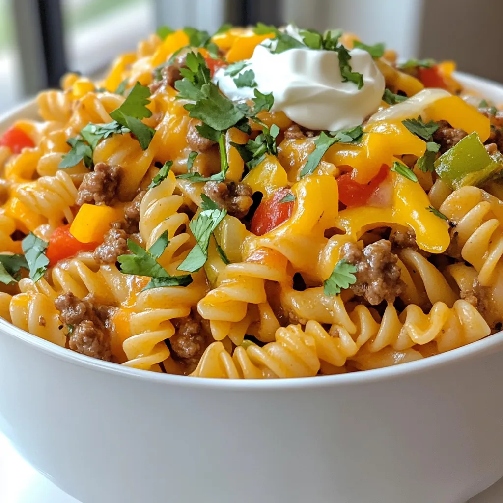 One Pot Taco Pasta Simple and Flavorful Meal