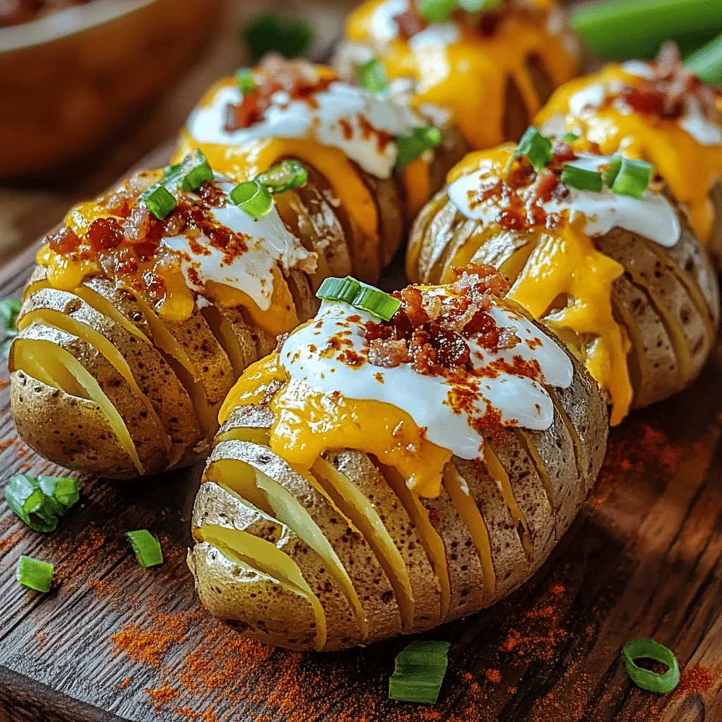 Crispy Loaded Hasselback Potato Bites Tasty Side Dish