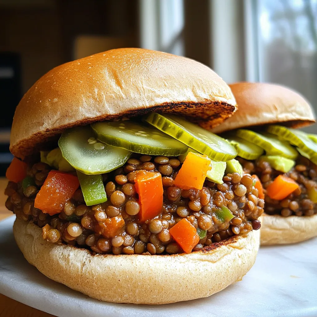 Slow Cooker Lentil Sloppy Joes Tasty Family Dinner