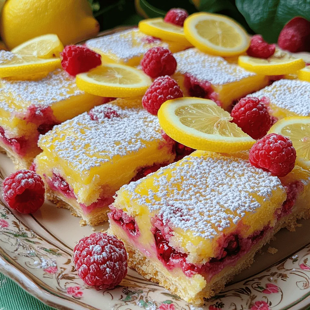 Raspberry Lemon Bars Bright and Zesty Delight