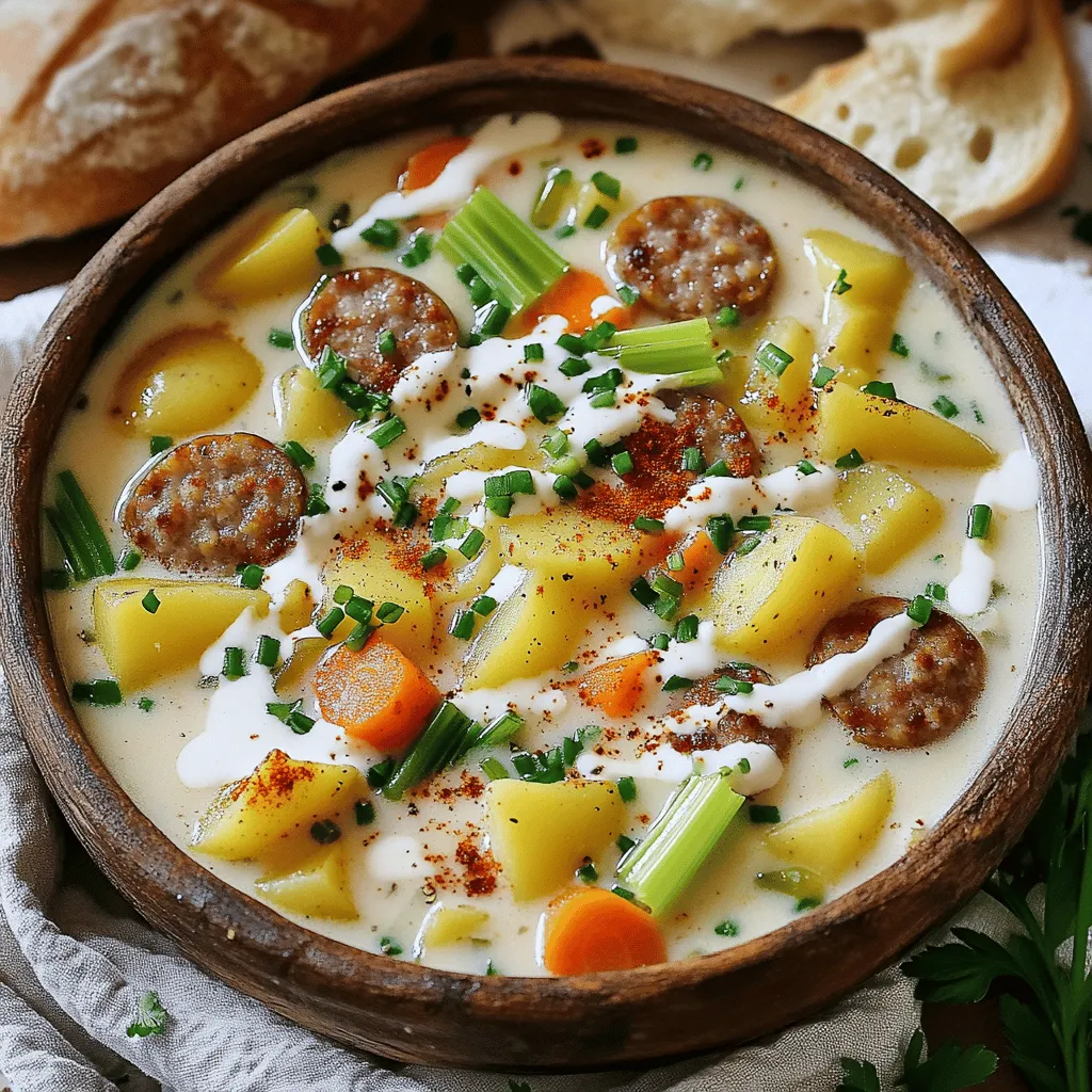Homemade Potato and Sausage Chowder Simple Delight