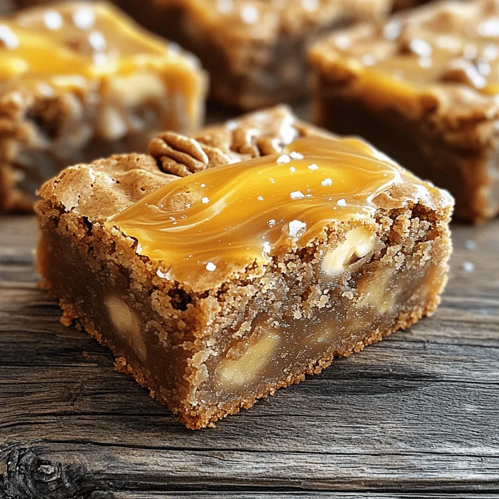 Apple Cider Caramel Blondies Irresistible Fall Treat