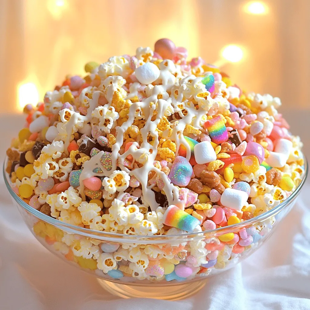 Unicorn Rainbow Snack Mix Fun and Colorful Treat