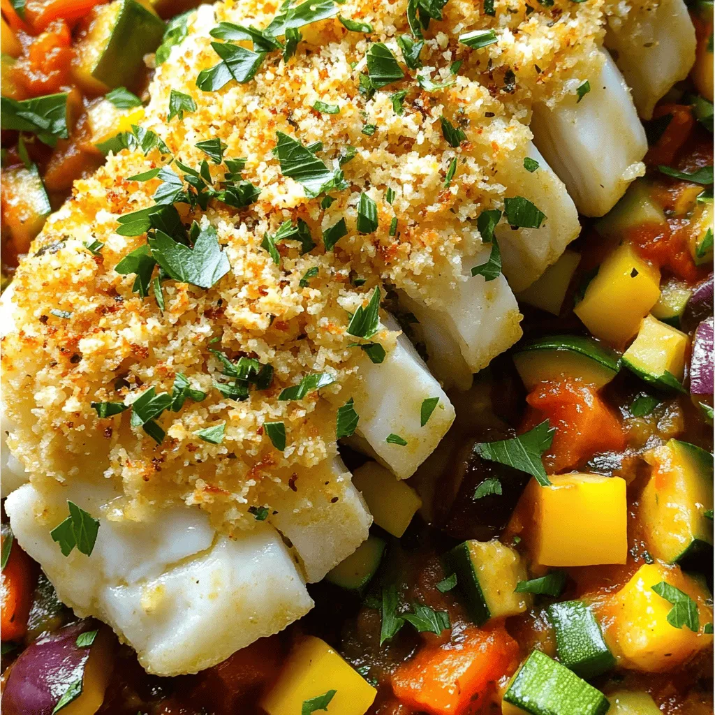 Cod with Ratatouille Flavorful and Simple Recipe