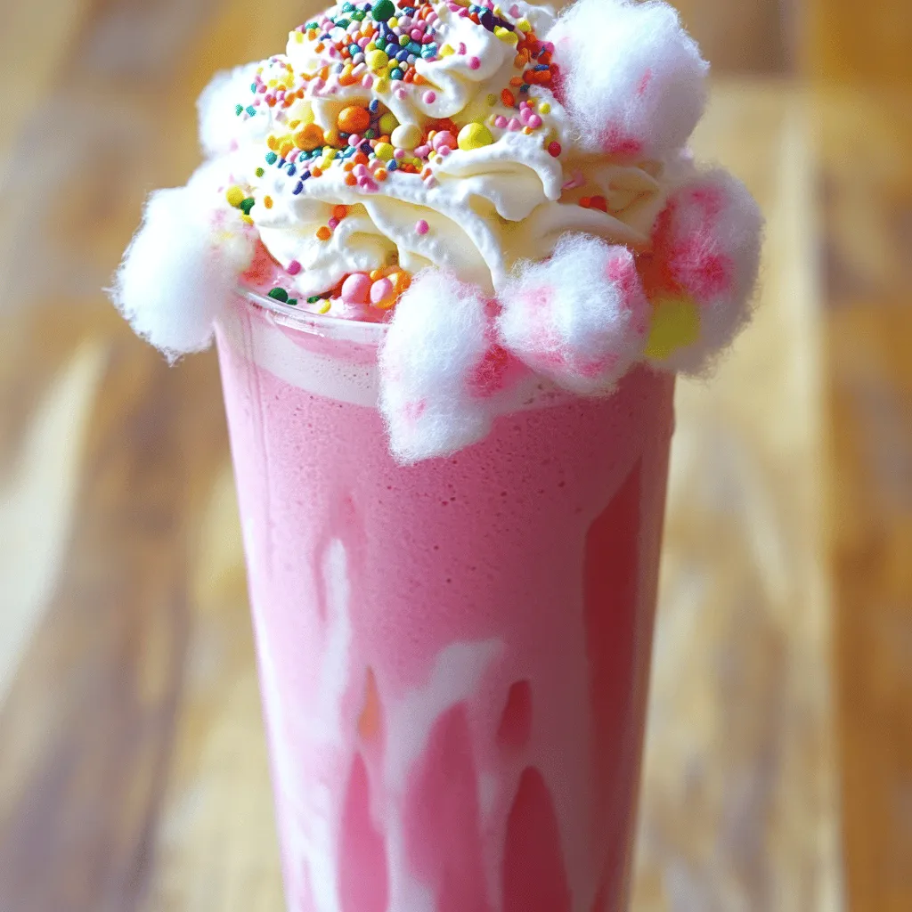 Cotton Candy Milkshake Delight Easy and Fun Recipe