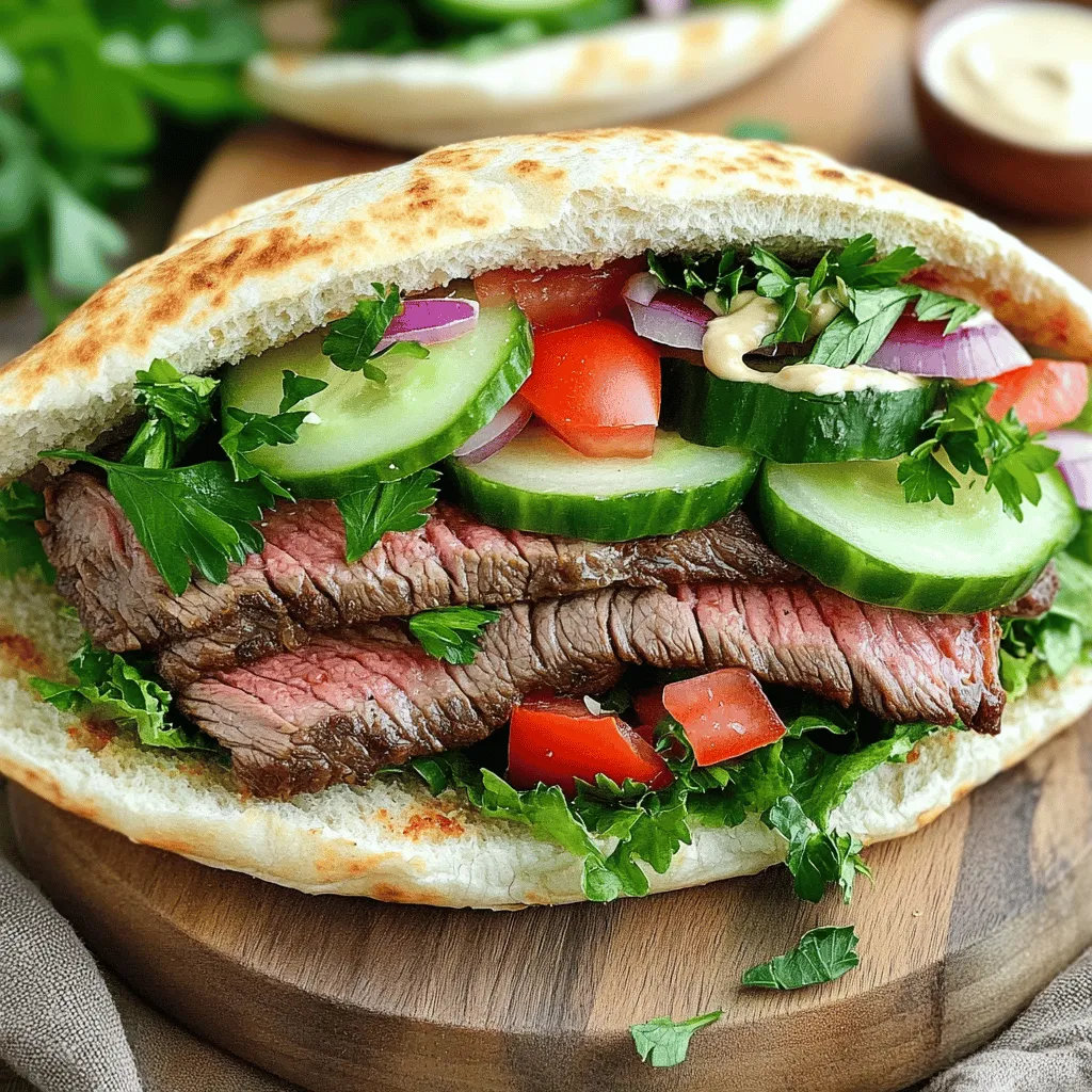 Beef Shawarma Supreme Sandwich Tasty and Flavorful Recipe