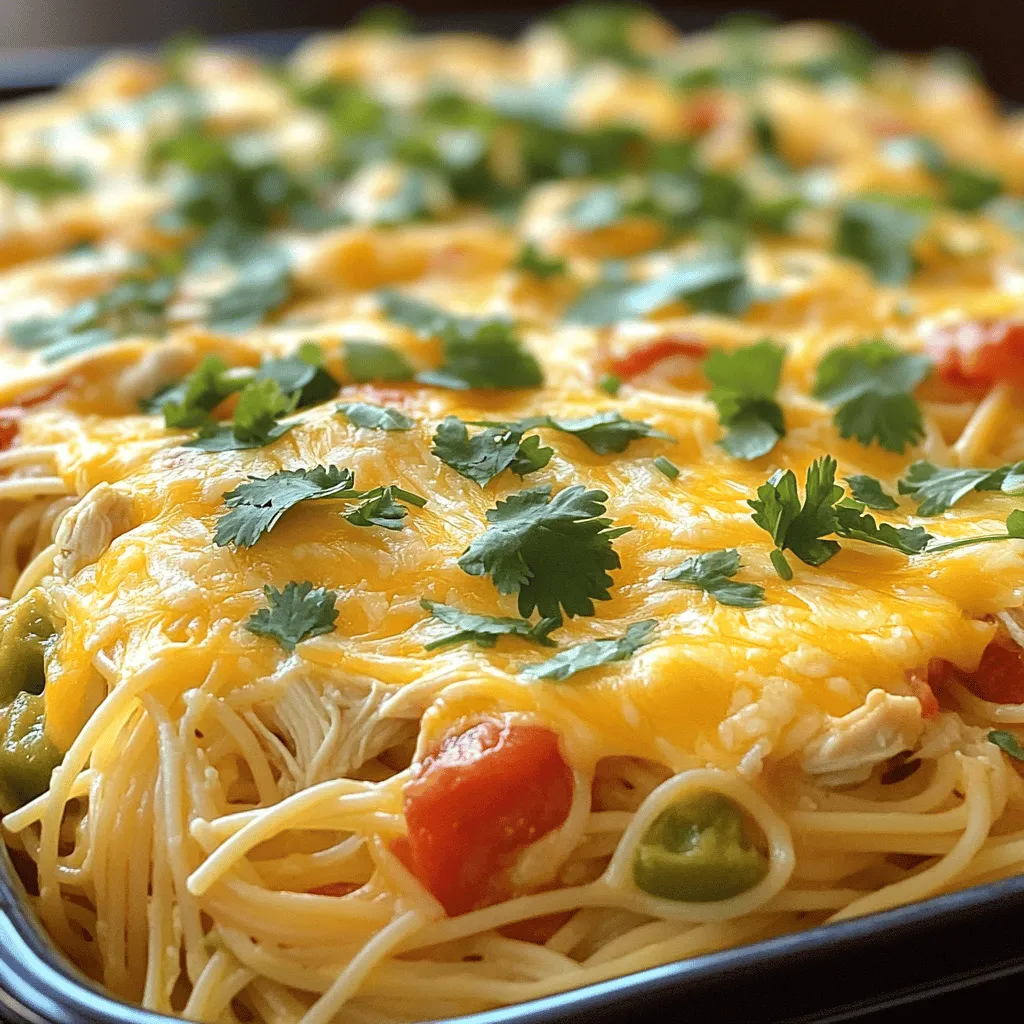 To make the best Monterey Chicken Spaghetti Bake, you need some key ingredients. Each one plays a role in making the dish creamy and full of flavor.