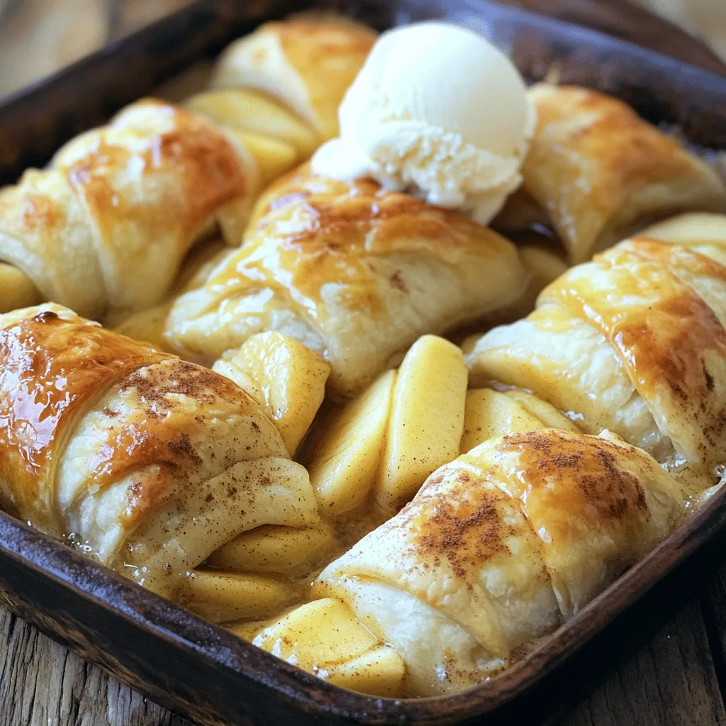 Crescent Roll Apple Dumplings Easy and Tasty Recipe