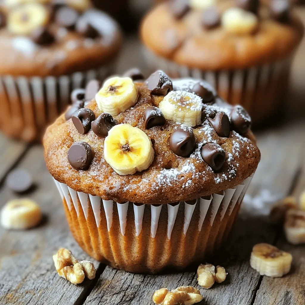 Chocolate Chip Banana Muffins Simple and Tasty Treat