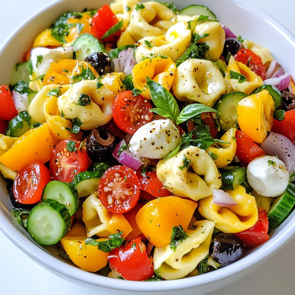 Italian Tortellini Pasta Salad Fresh and Flavorful Dish
