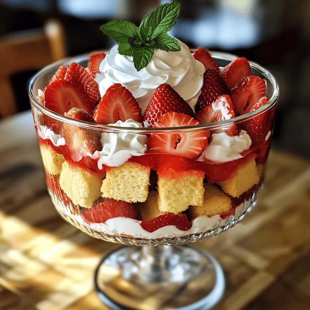 Strawberry Shortcake Trifle Delightfully Easy Dessert