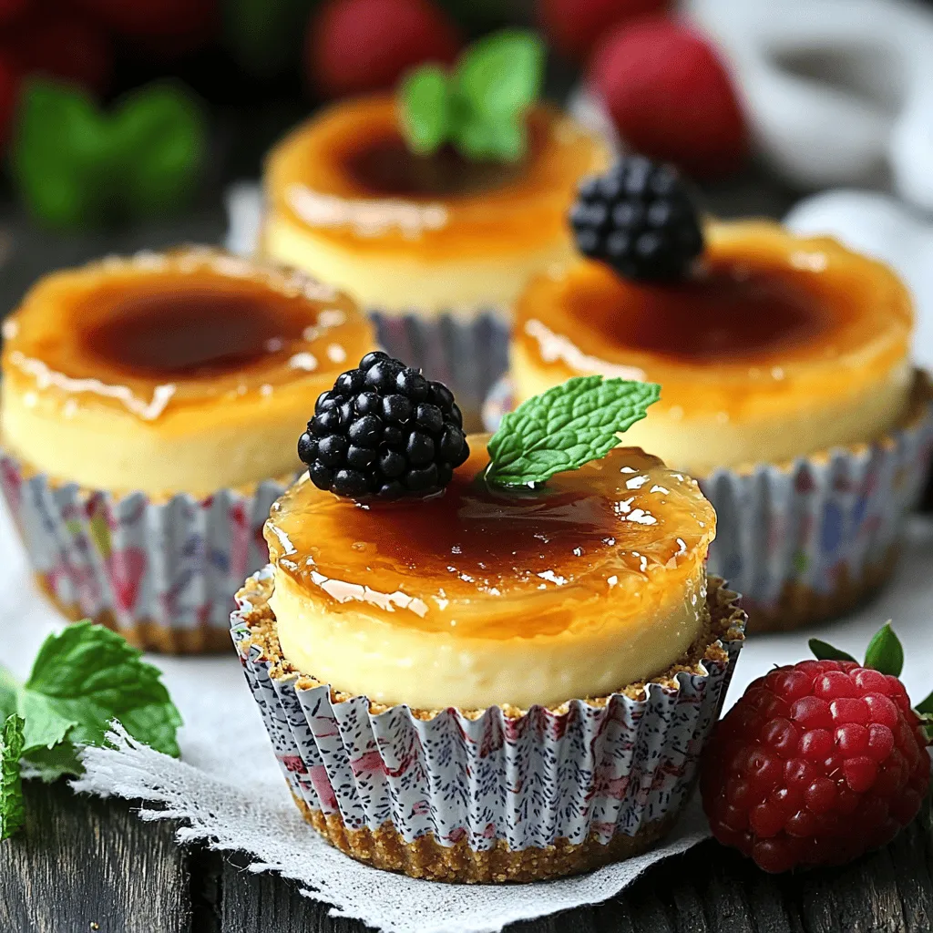 Mini Creme Brulee Cheesecakes Delightful and Simple Treat