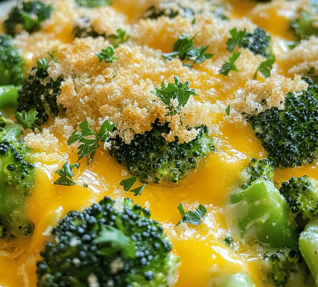 In the realm of comfort food, few dishes rival the heartwarming and satisfying nature of a cheesy broccoli casserole. This delightful recipe combines fresh broccoli, creamy mushroom soup, and sharp cheddar cheese, creating a dish that