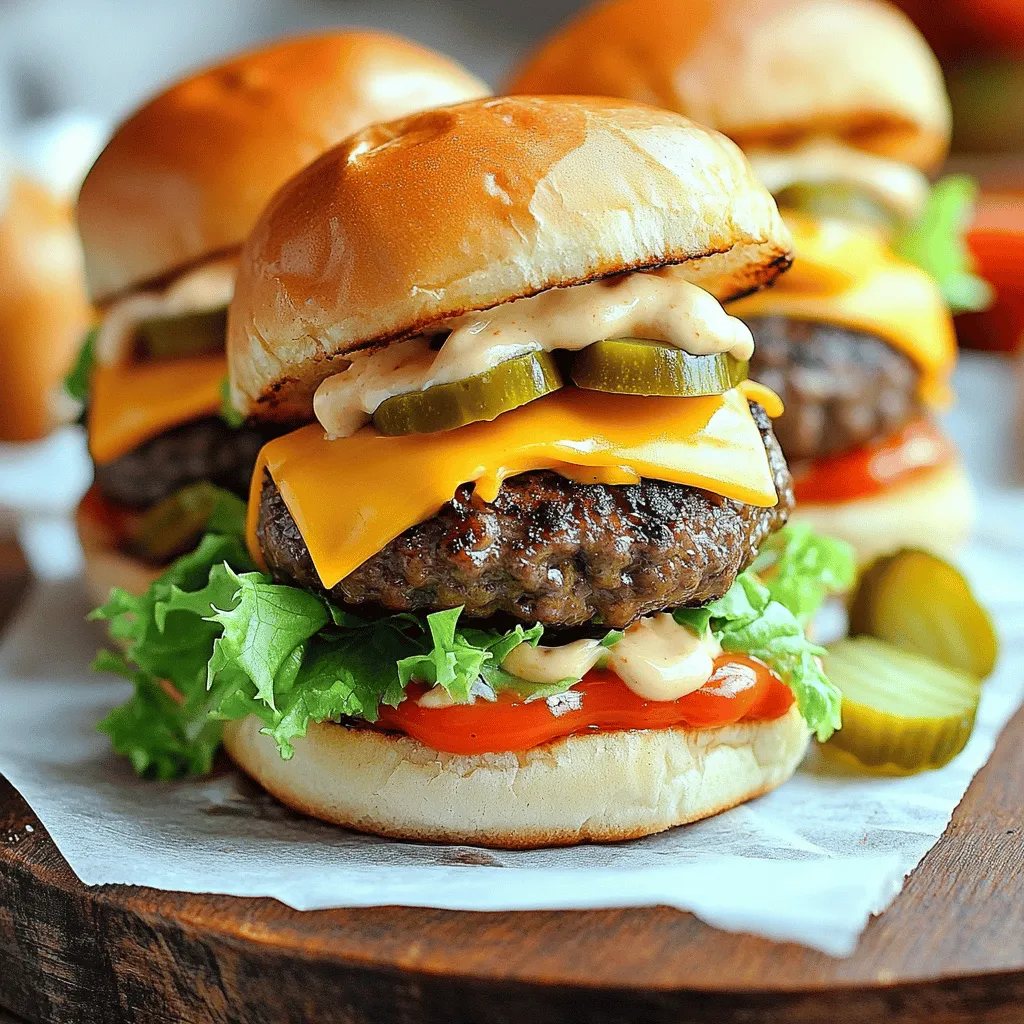 BEST RECIPE For Mini Big Mac Cheeseburgers Delight