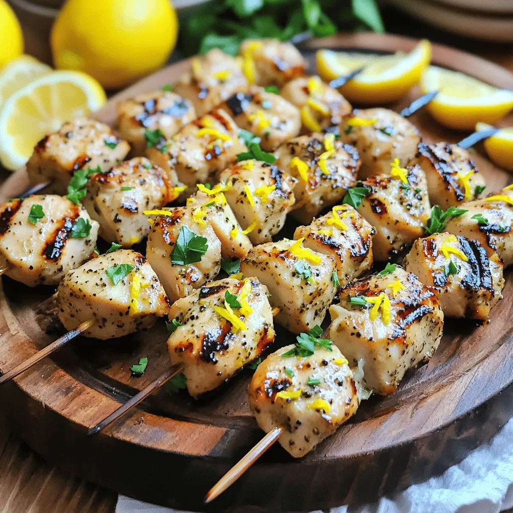 Zesty Lemon Pepper Chicken Skewers: A Refreshing Grilled Delight