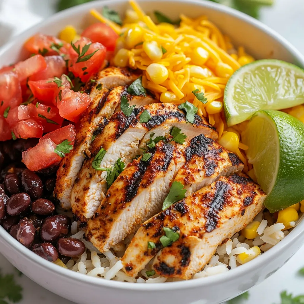Mexican Chicken Burrito Bowl Flavorful and Simple Meal