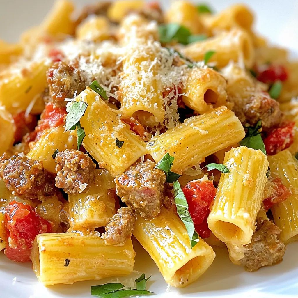 Italian Sausage Rigatoni Simple and Flavorful Dish