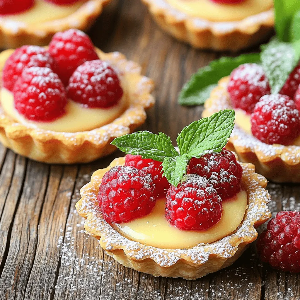 Delightful Mini Raspberry Almond Tarts