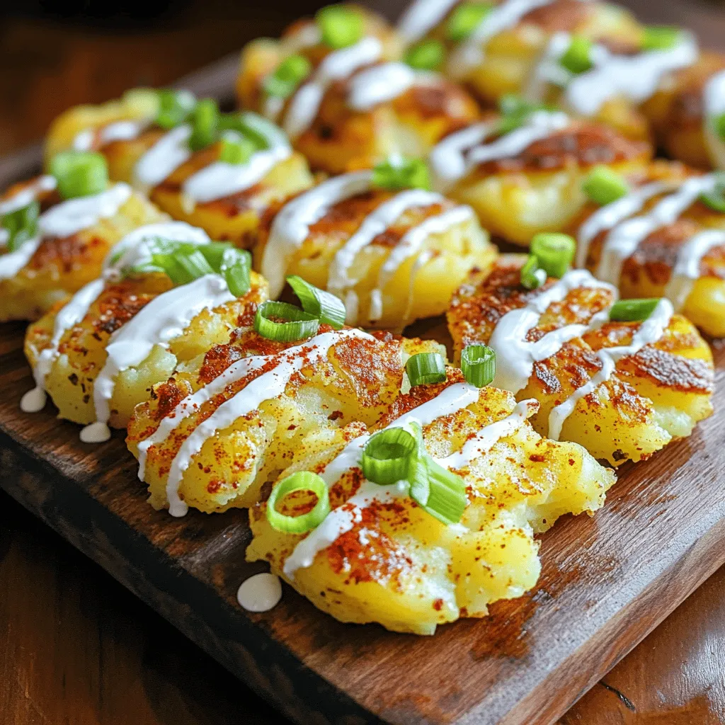 Garlic Cajun Smashed Potatoes Easy and Flavorful Dish