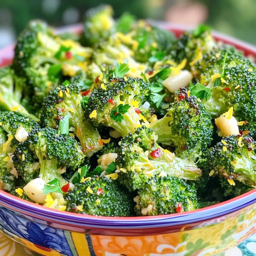 Lemon Garlic Roasted Broccoli Tasty and Healthy Side