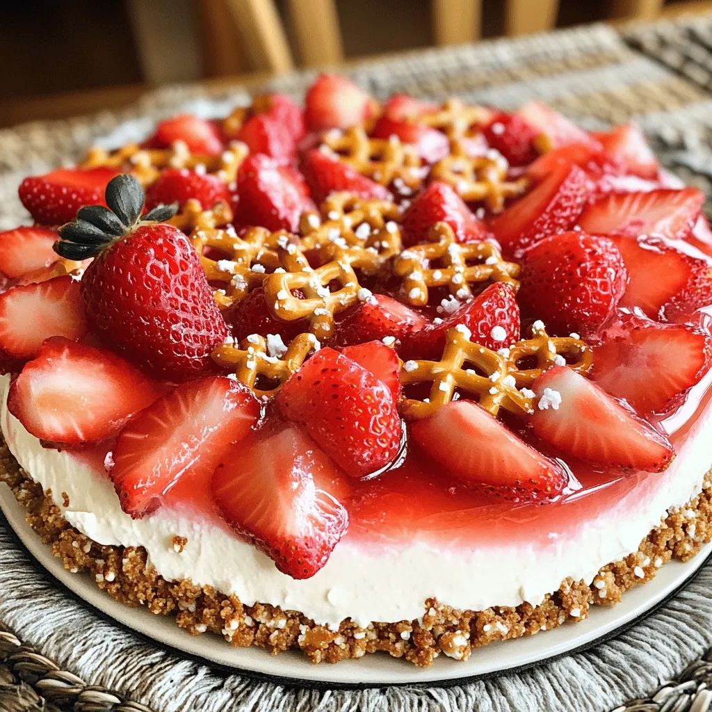 To make Strawberry Pretzel Salad, you need these ingredients: