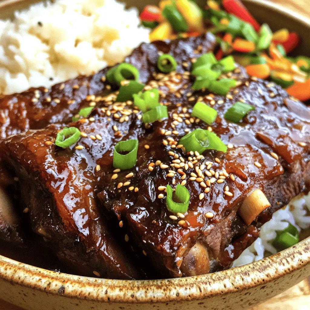 Caramelized Slow Roast Asian Beef Short Rib Delight