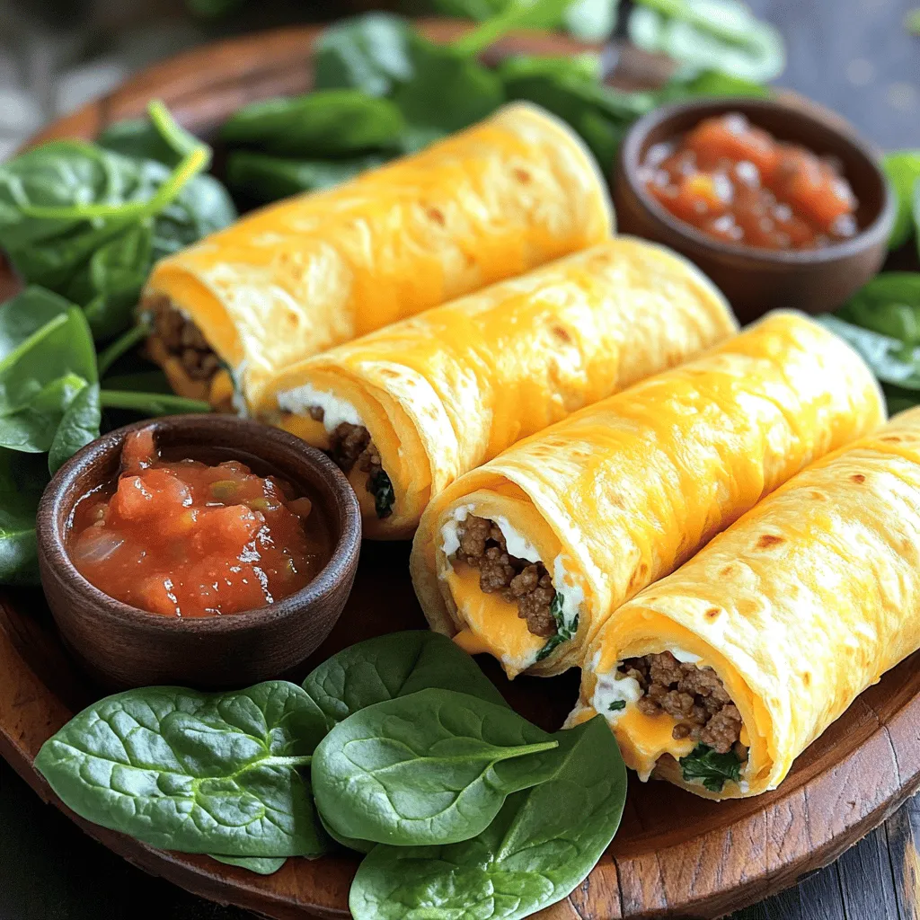 Cheesy beefy roll-ups are tasty wraps filled with beef and cheese. This dish is fun to make and easy to eat. It’s a great choice for family meals. You can serve these roll-ups as a main dish or a savory appetizer.